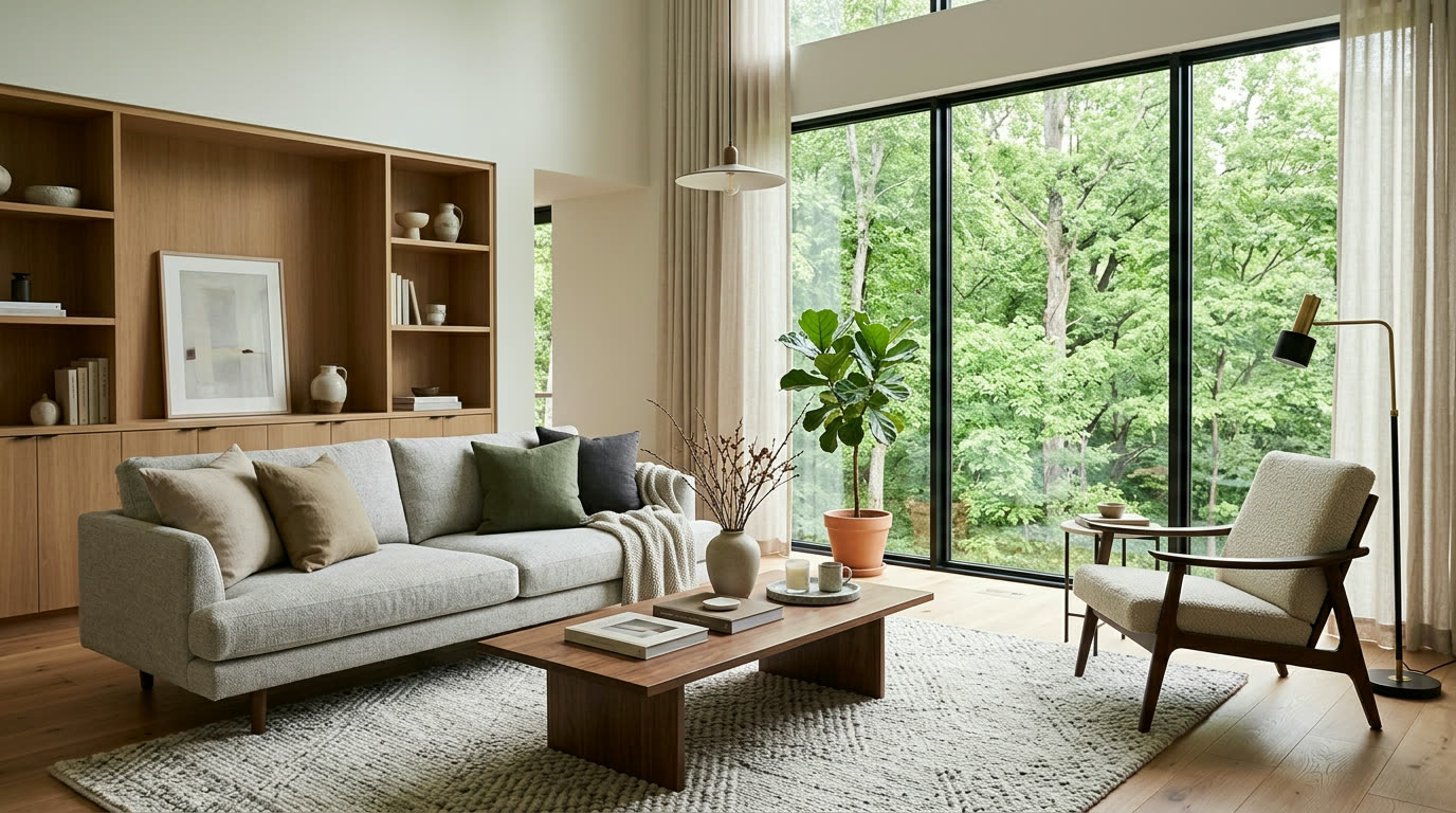A clean, pest-free Atlanta living room